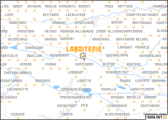 map of La Boiterie