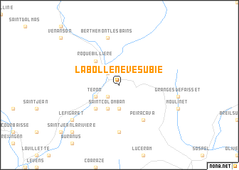 map of La Bollène-Vésubie