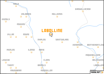 map of La Bolline