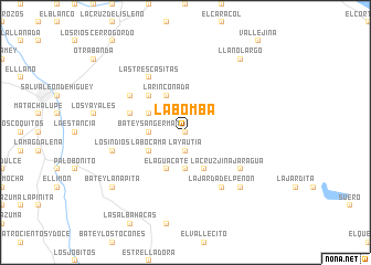 map of La Bomba