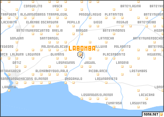 map of La Bomba