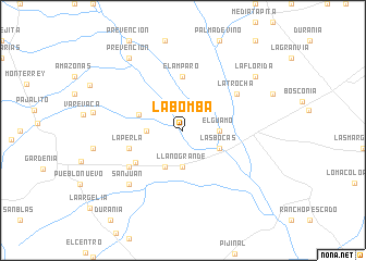 map of La Bomba