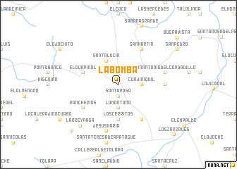 map of La Bomba