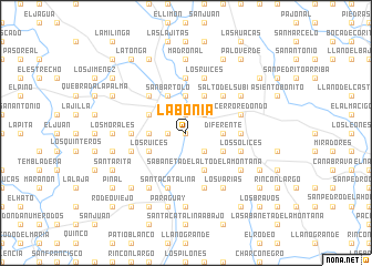 map of La Bonia