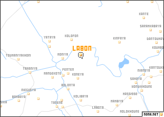 map of Labon