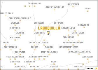 map of La Boquilla