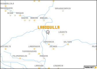 map of La Boquilla