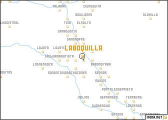 map of La Boquilla