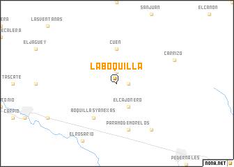 map of La Boquilla