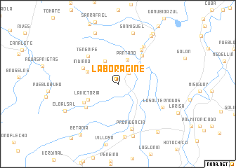 map of La Boragine