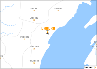 map of Labora