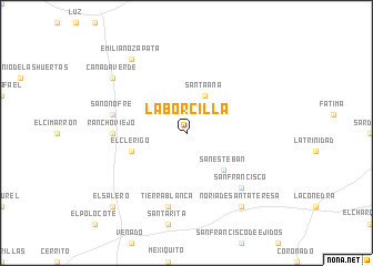 map of Laborcilla