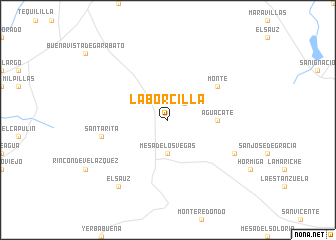 map of Laborcilla