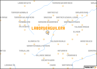 map of Labor de Aguilera