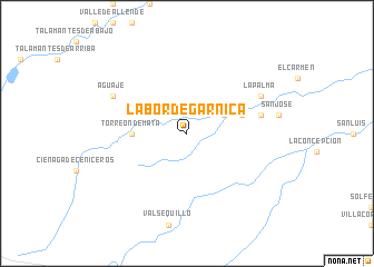 map of Labor de Garnica