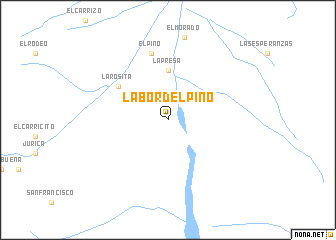 map of Labor del Pino