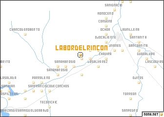 map of Labor del Rincón