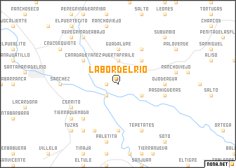 map of Labor del Río