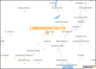 map of Labor de Montecito