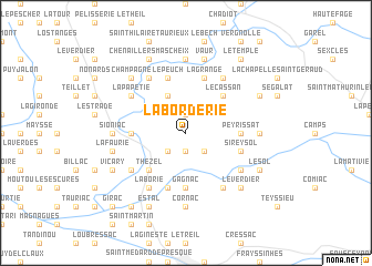 map of La Borderie