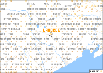 map of La Borde