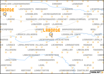 map of La Borde