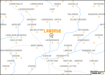 map of La Borde