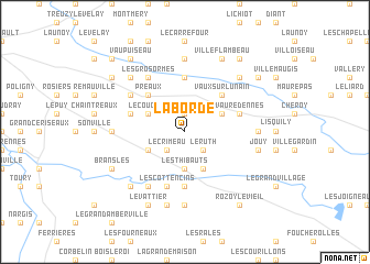 map of La Borde