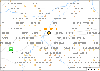 map of La Borde