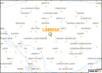map of La Borde