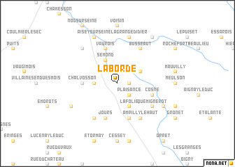 map of La Borde