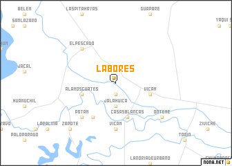 map of Labores