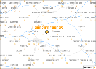 map of La Borie-de-Pagas