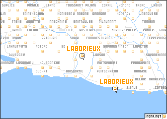 map of Laborieux