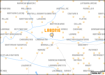 map of La Borie