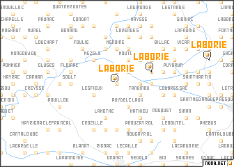 map of La Borie