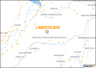 map of Laborincona