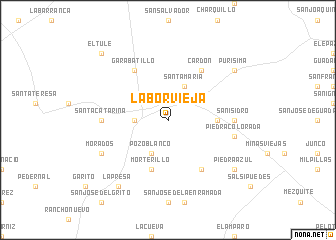 map of Labor Vieja