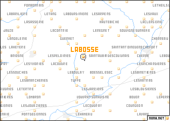 map of La Bosse