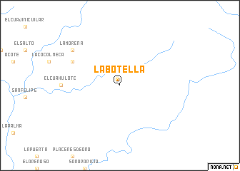 map of La Botella