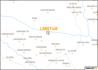 map of La Botija