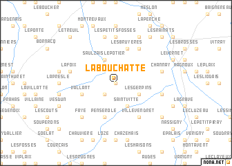 map of La Bouchatte