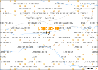 map of La Boucher