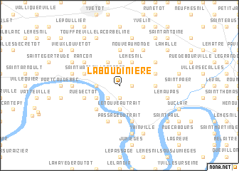 map of La Boudinière