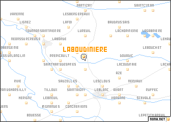 map of La Boudinière