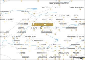 map of La Bouexière