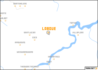 map of La Boue