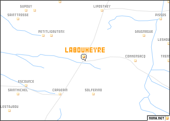 map of Labouheyre