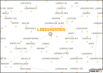 map of La Bouhonnais