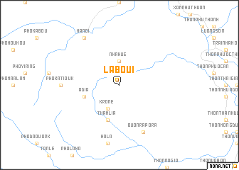 map of La Boui